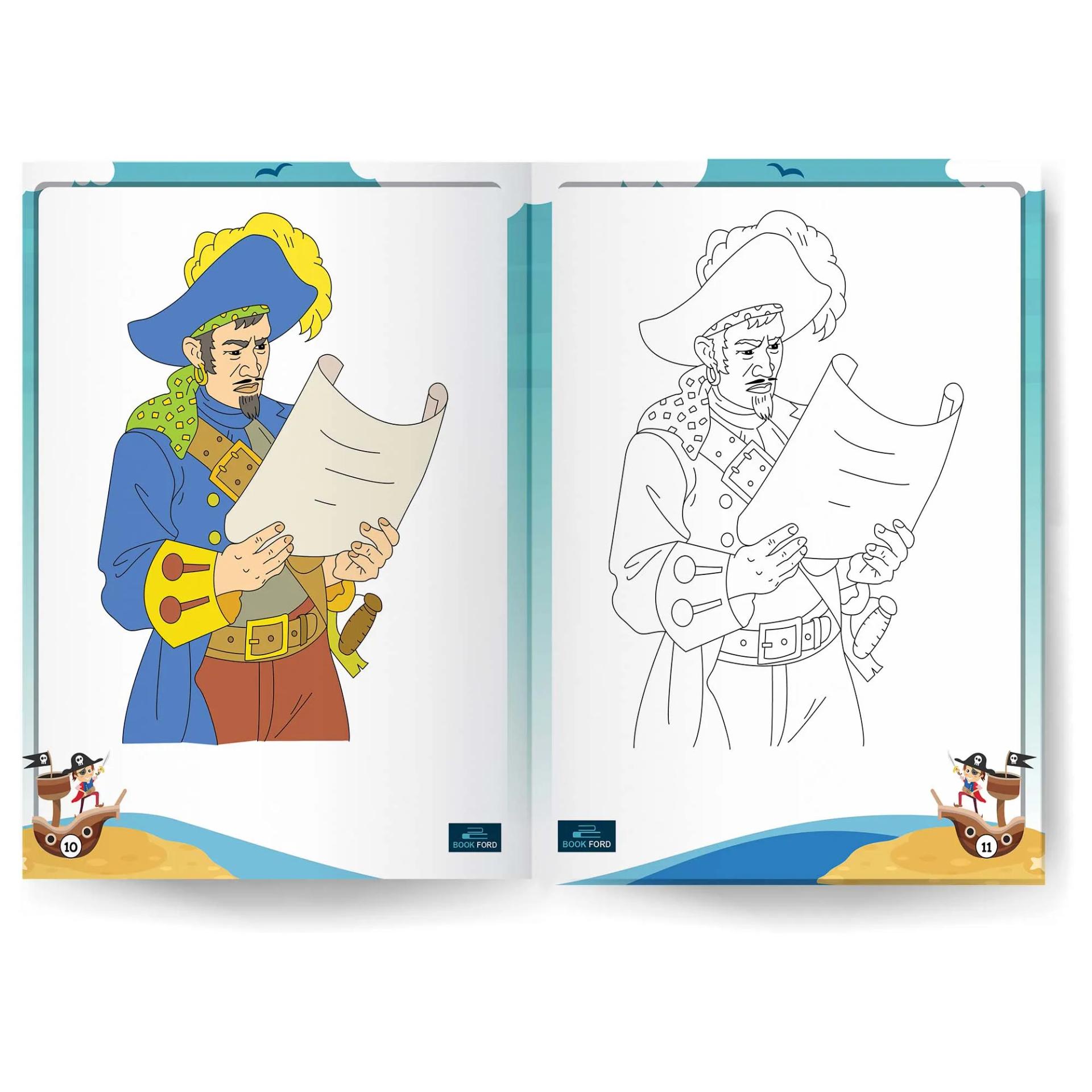 Pirate Coloring Book For Kids  - 2