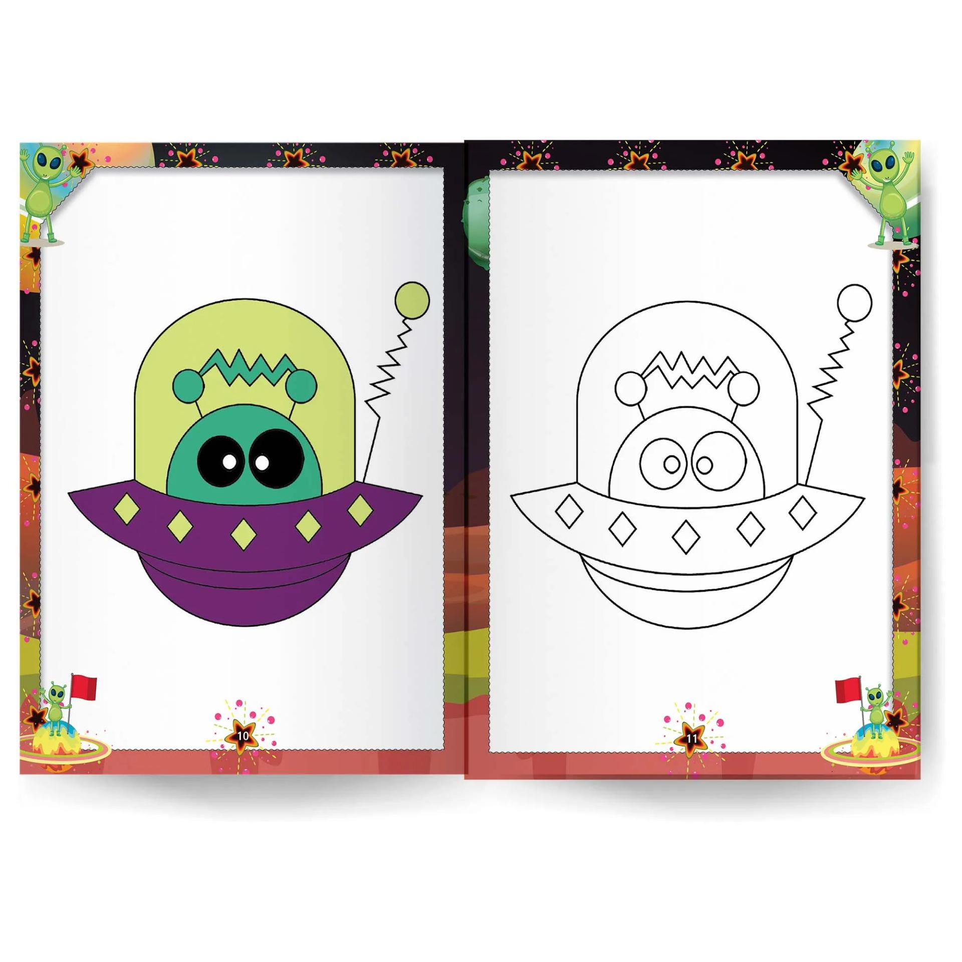 Alien Coloring Book For Kids  - 2