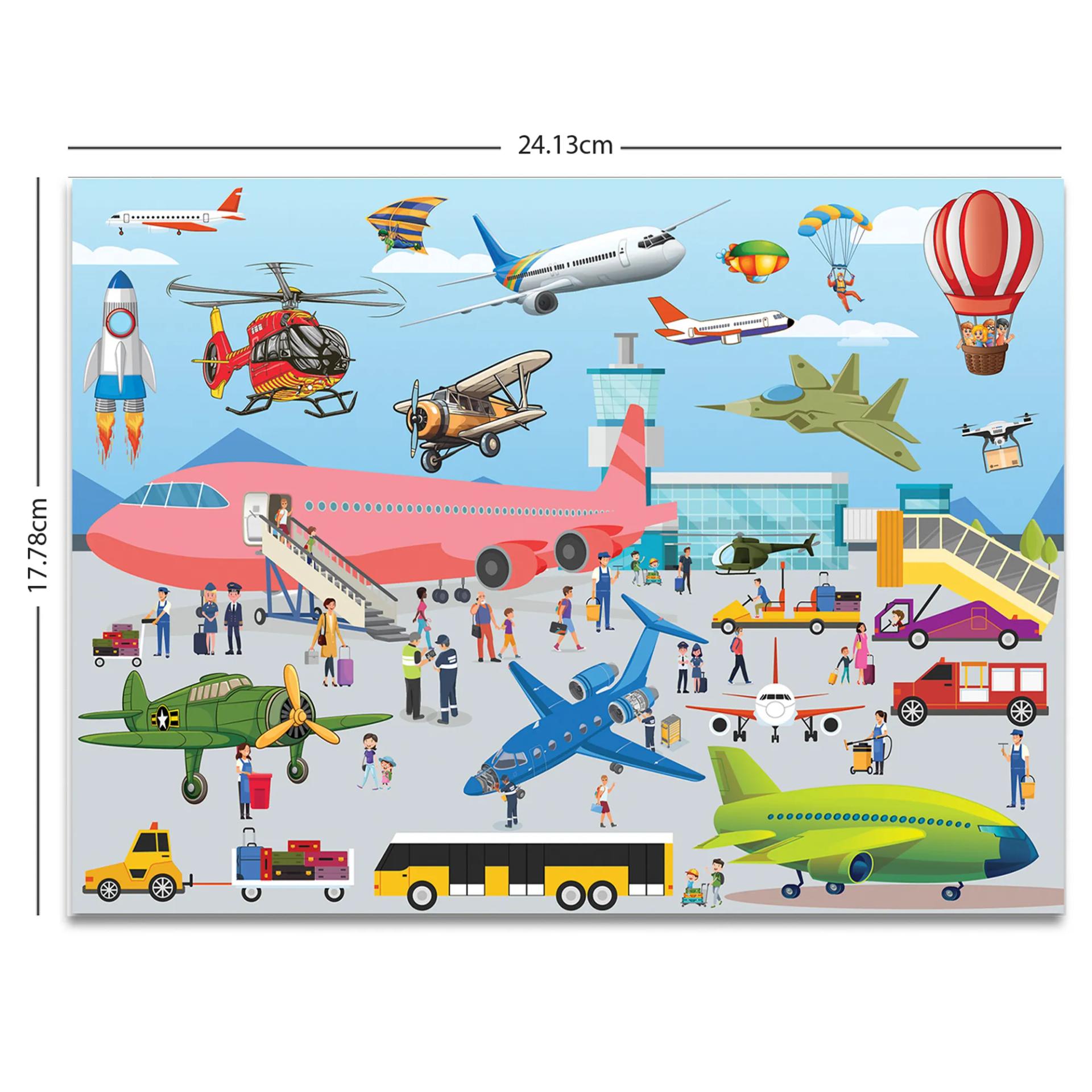 4 In 1 Modes Of Transportation Jigsaw Puzzle Game & Fun And Learning 96 Pieces - 2