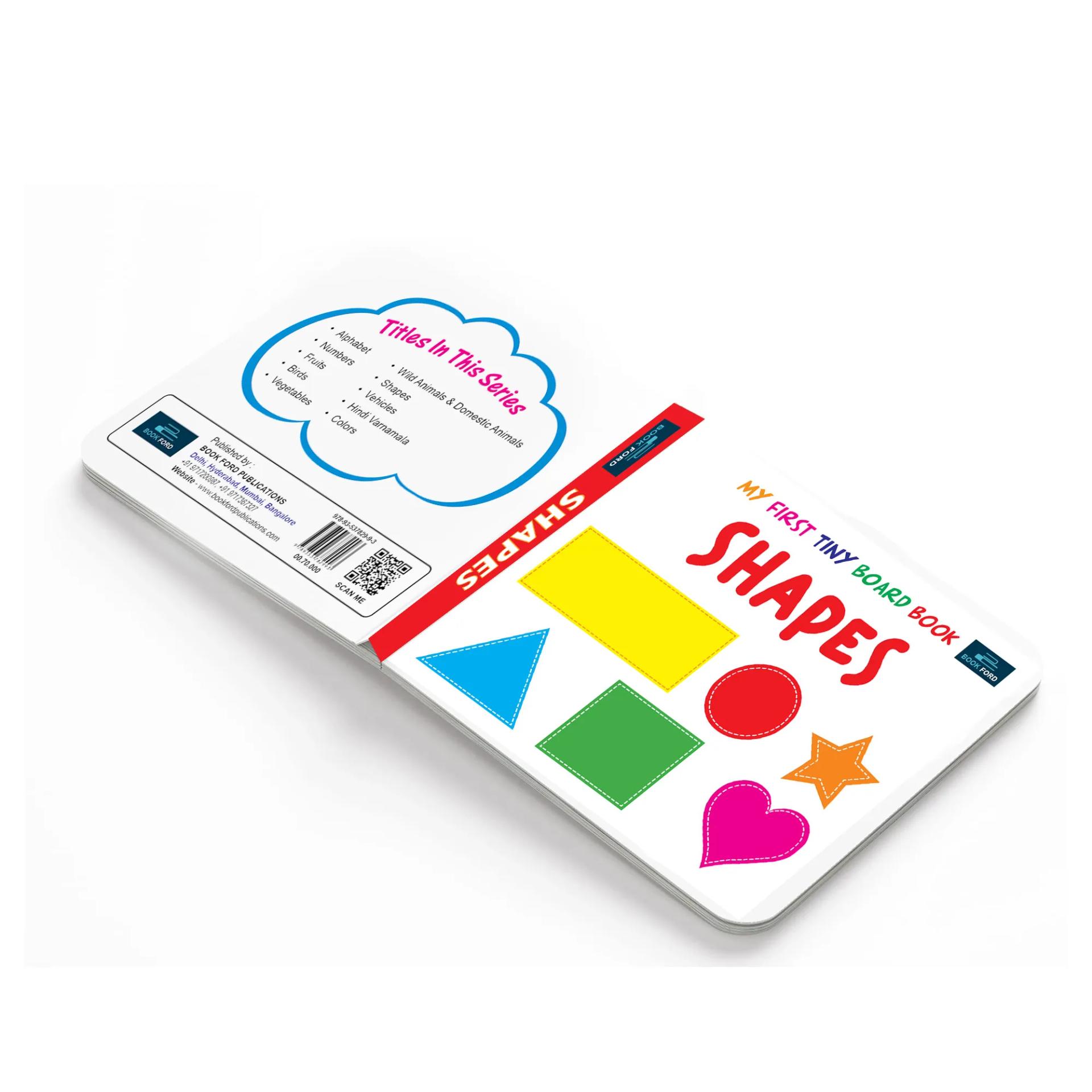 My First Tiny Board Book - Shapes Books For Kids Board Book,    - 5