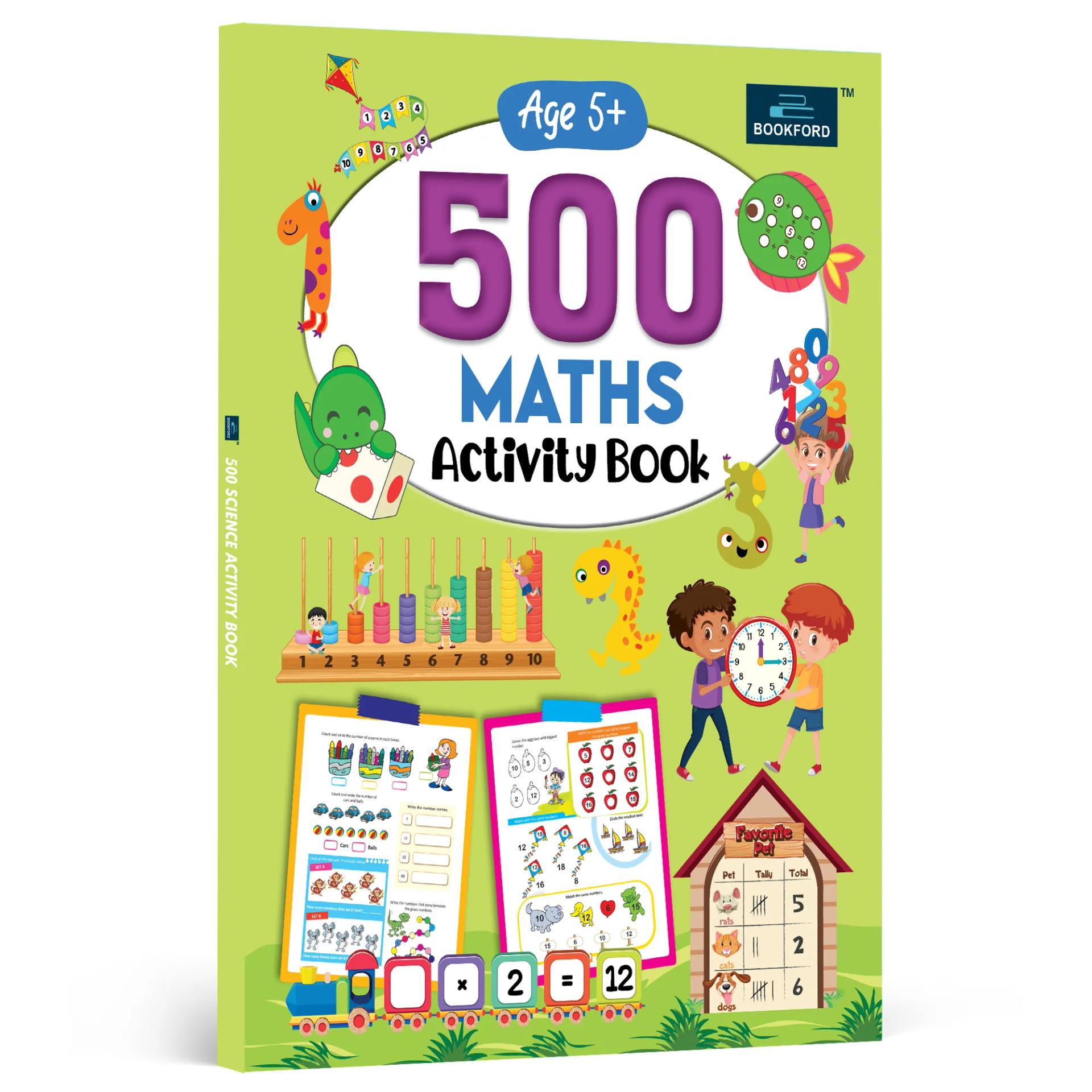 500 Maths Activity Book - Develop Math Skills, Number Sense, Basic Operations, and More. - 3
