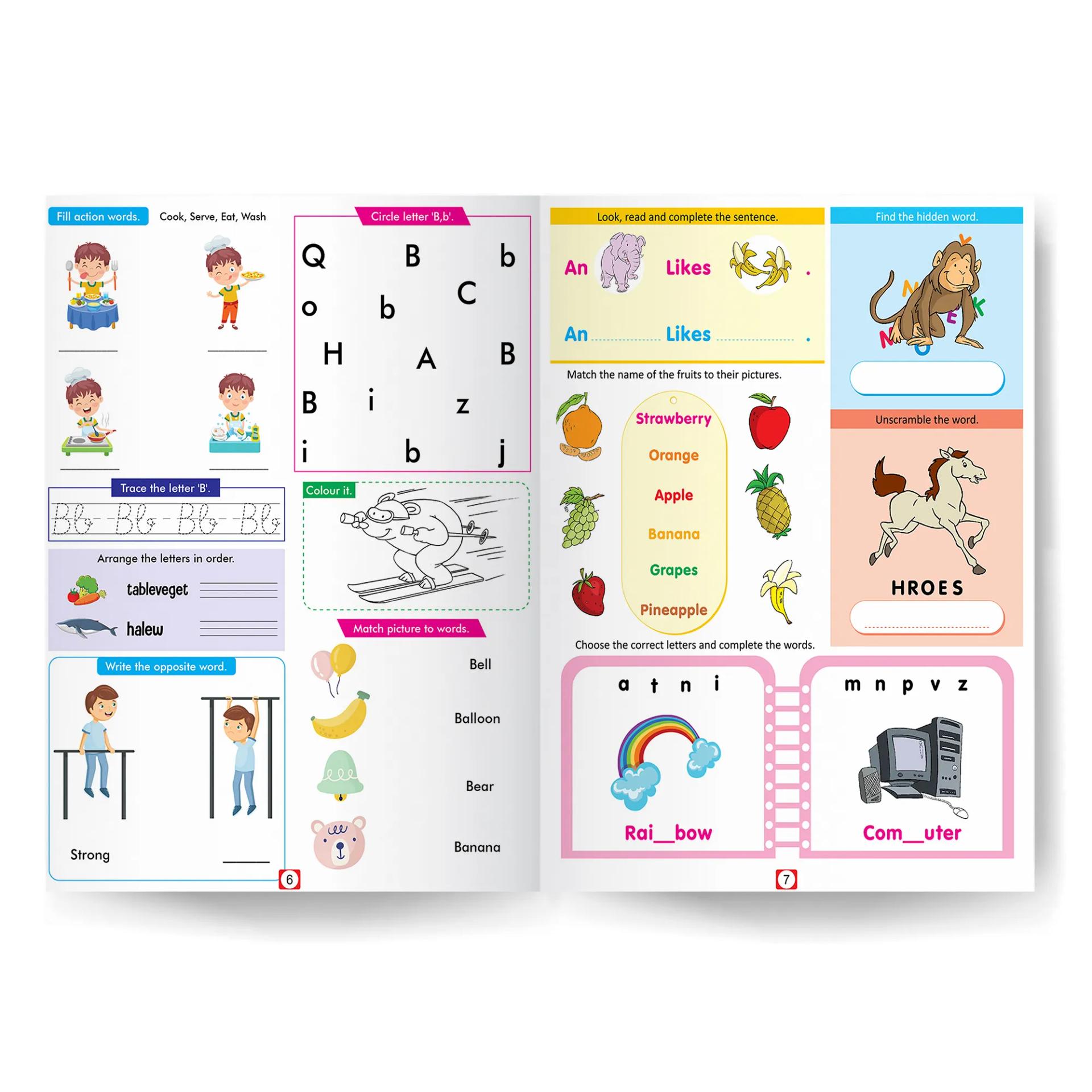 500 Activity Book for Kids (Set of 3) - Maths , English And Science BOOKFORD - 7