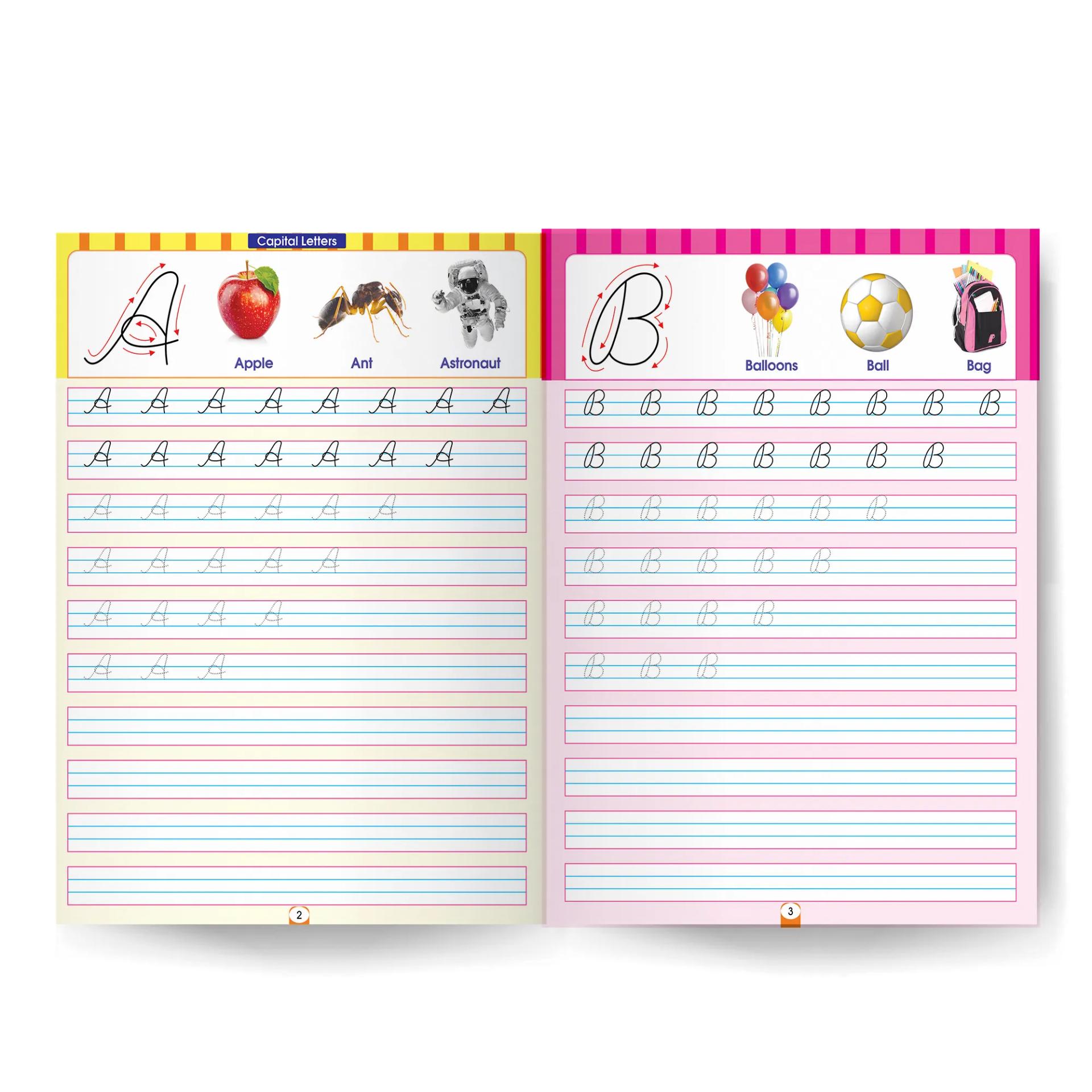 Practice Book Of 5-in-One Cursive Writing - Master The Art Of Beautiful Handwriting  - 10