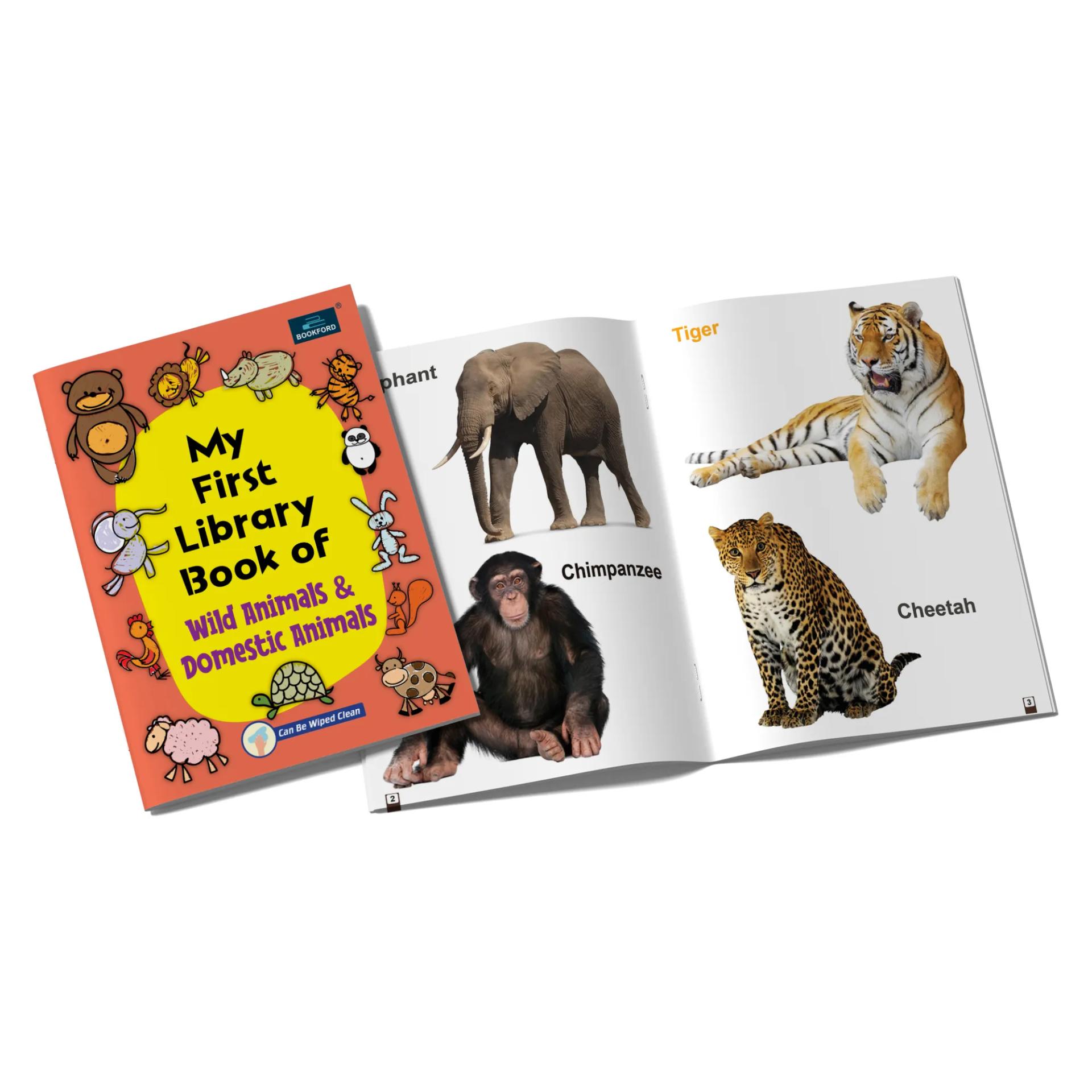 My First Library Book Of - Wild Animals And Domestic Animals Books For Kids - 4