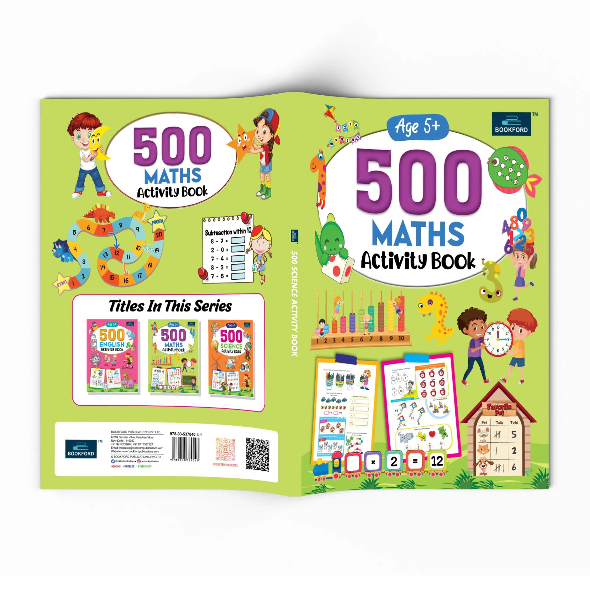 500 Maths Activity Book - Develop Math Skills, Number Sense, Basic Operations, and More. - 1