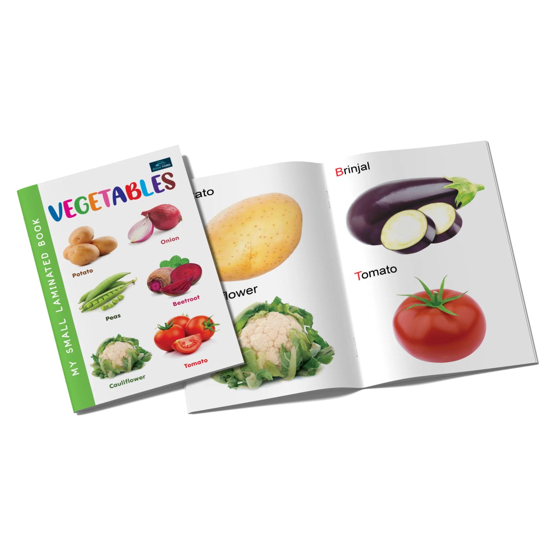 My Small Laminated Books - Set Of 2 Books - Fruits And Vegetables For Kids ,    - 6
