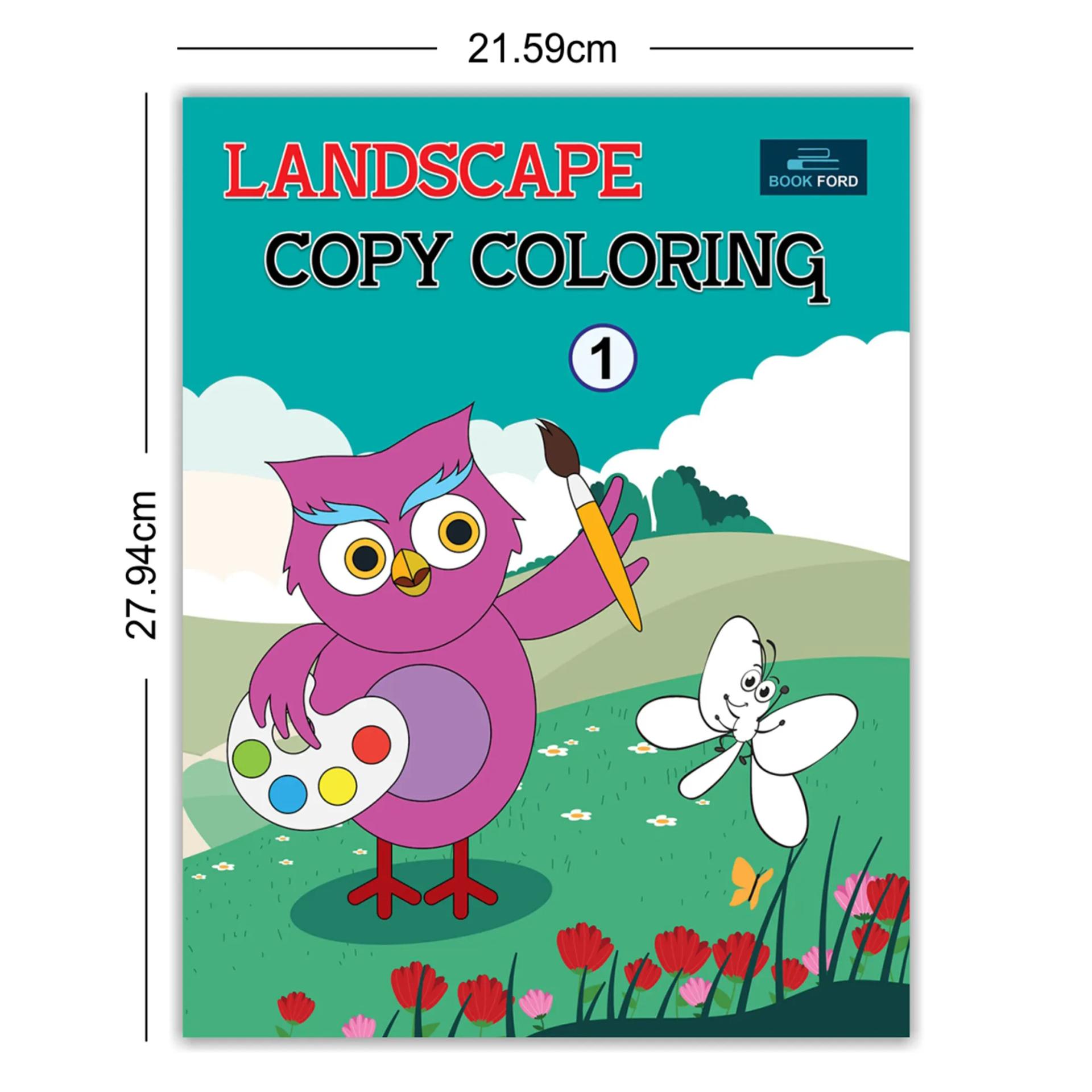 Landscape Copy Coloring Book Part 1 Coloring Books For Kids - 6