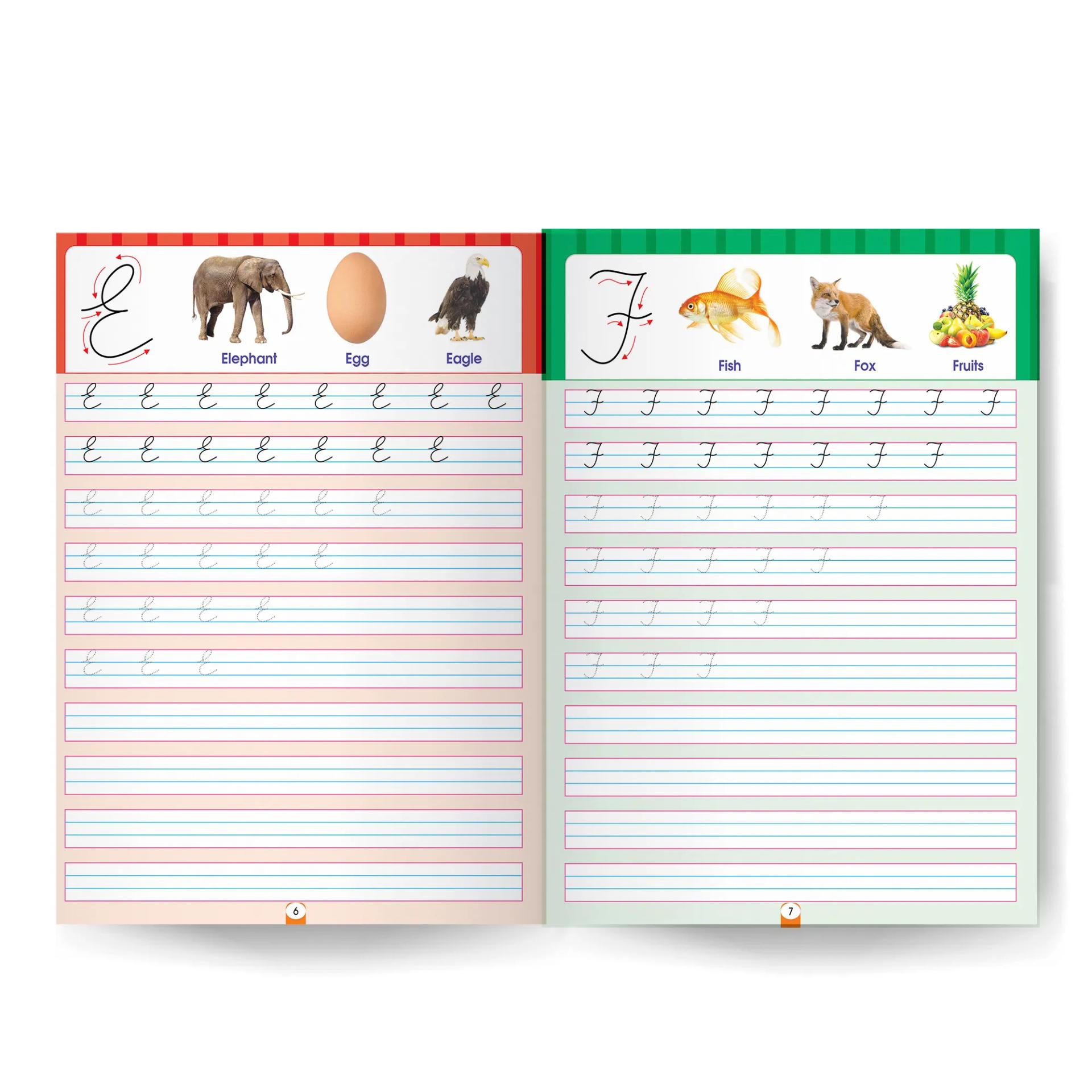 Practice Book Of 5-in-One Cursive Writing - Master The Art Of Beautiful Handwriting  - 8