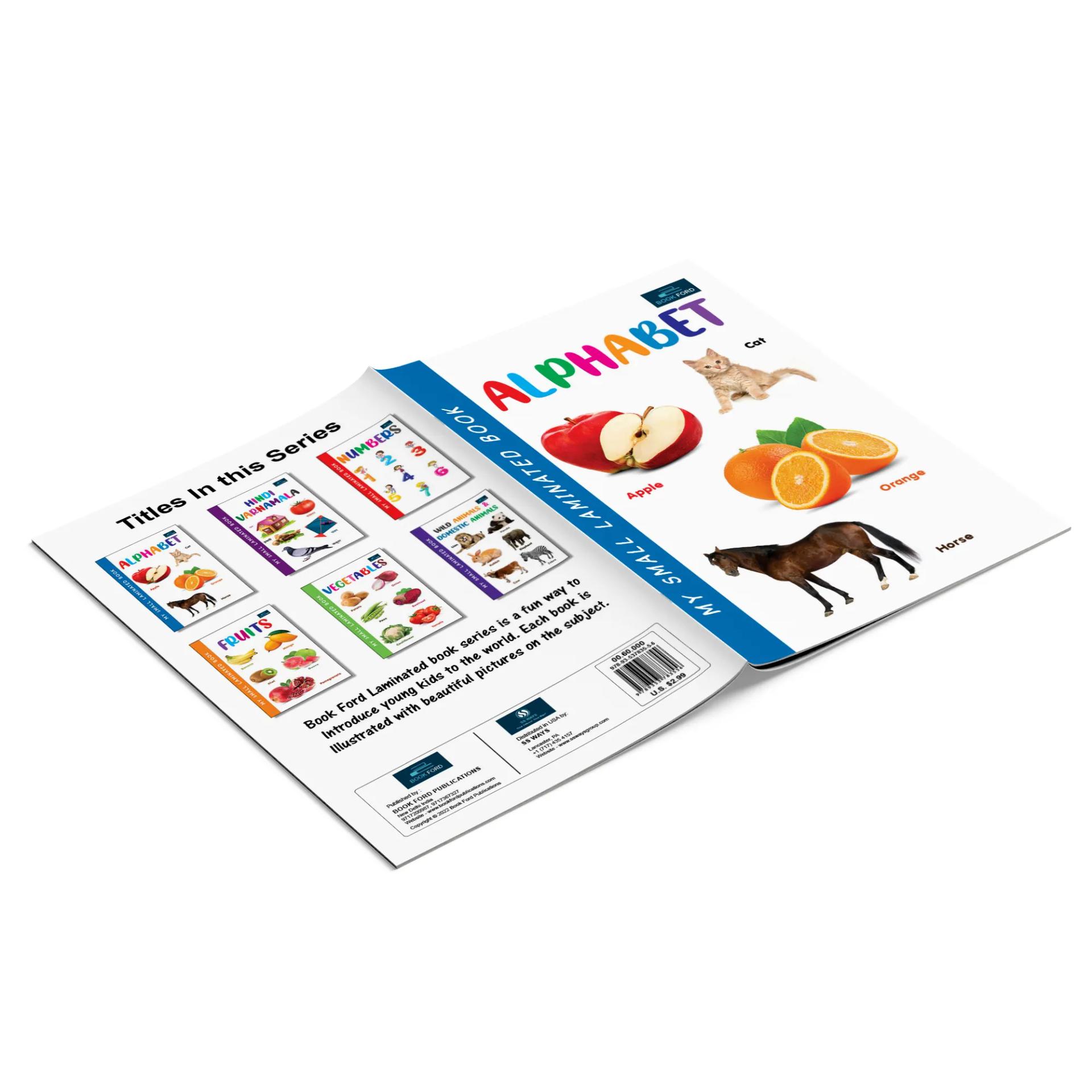 My Small Laminated Books - Set Of 2 Books - Alphabet And Numbers For Kids ,    - 4