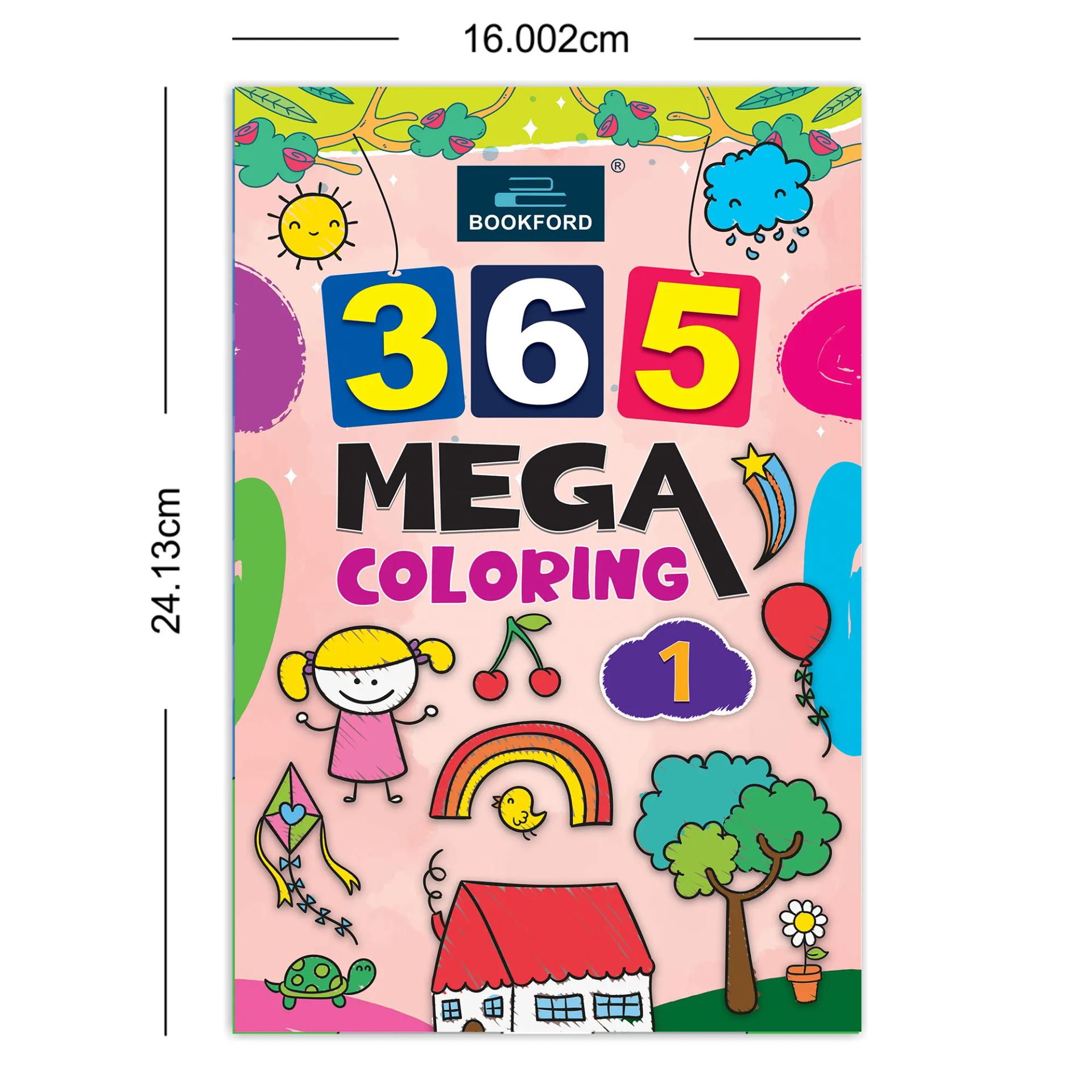 365 Mega Coloring 1 For Fun, Educational, Colorful Imagery, Engaging Activities, And Hours Of Entertainment Drawing Books For Kids. Suitable For All Ages Groups - 2