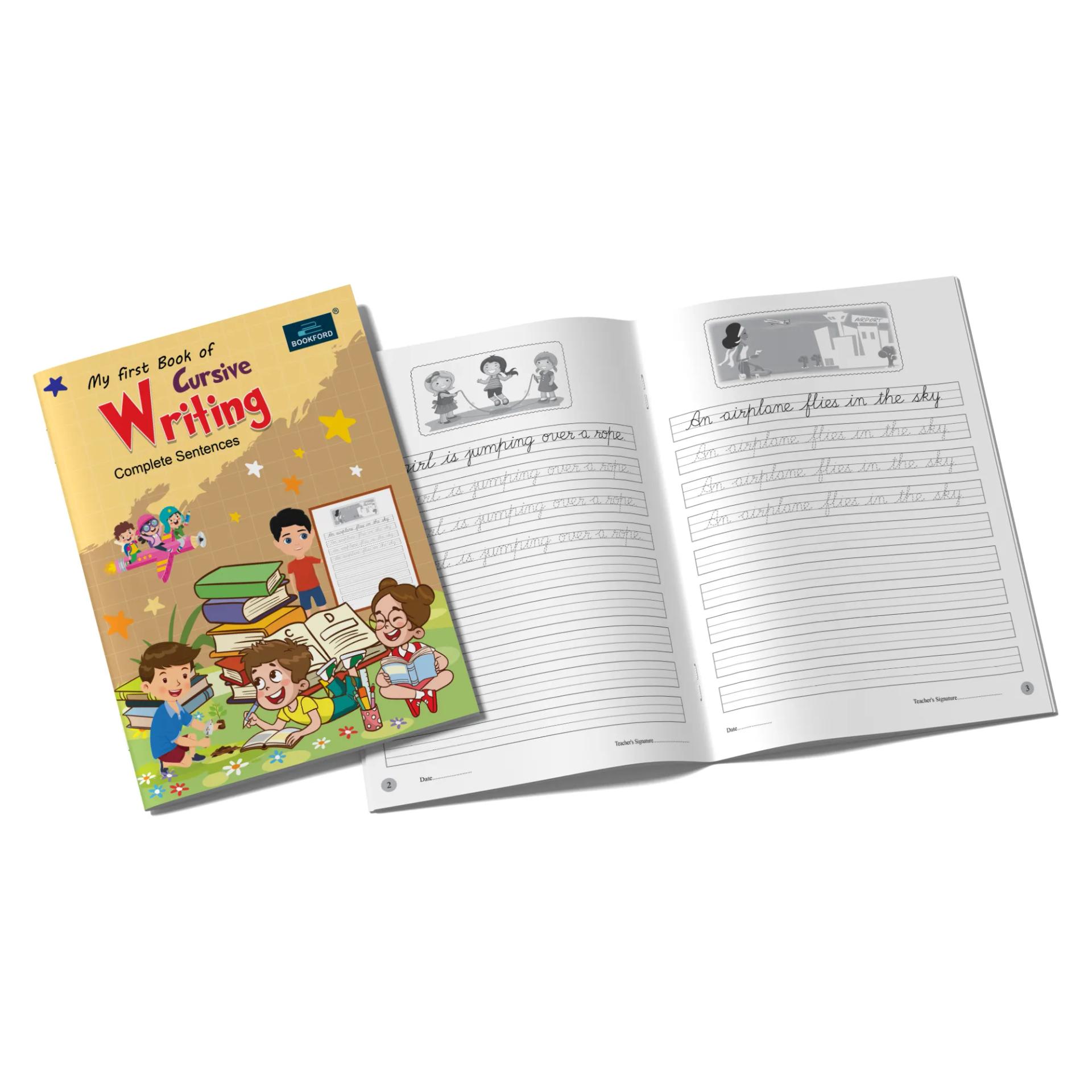 My First Cursive Writing Books For Kids - Set Of 2 Books - Capital & Small Letters , And Complete Sentences - 5