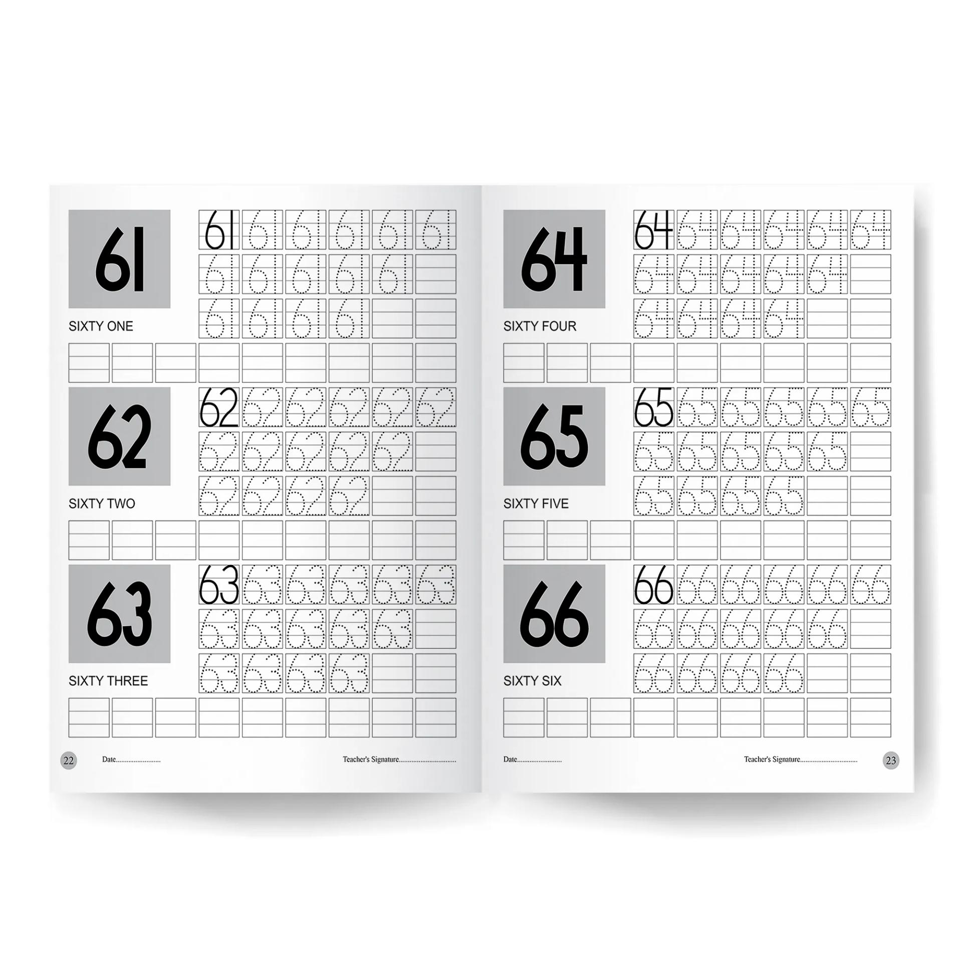 My First Writing Books For Kids - Set Of 2 Books - Capital & Small Letters, And Numbers 1-100 - 7