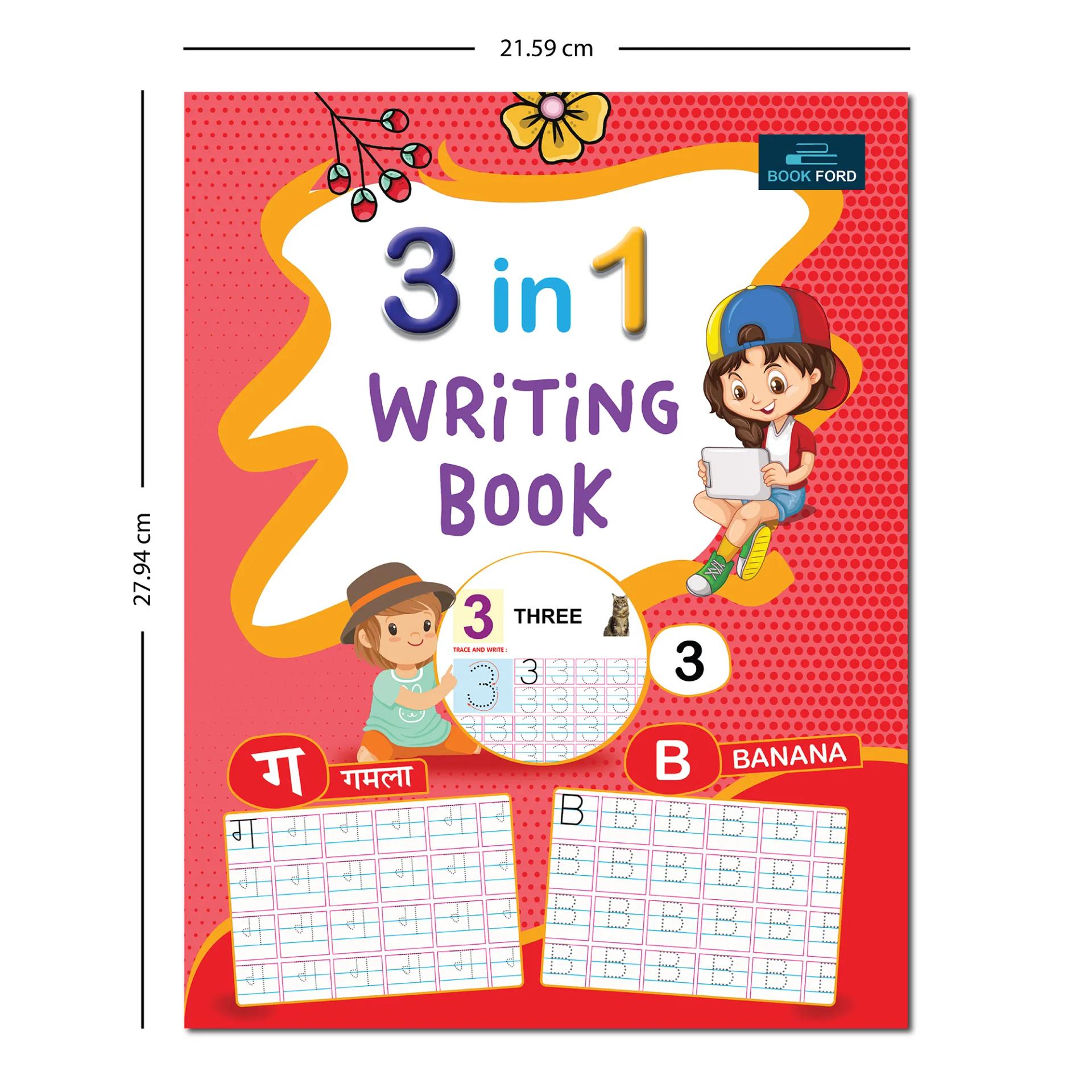 3 In One Writing Book For Kids  - 2