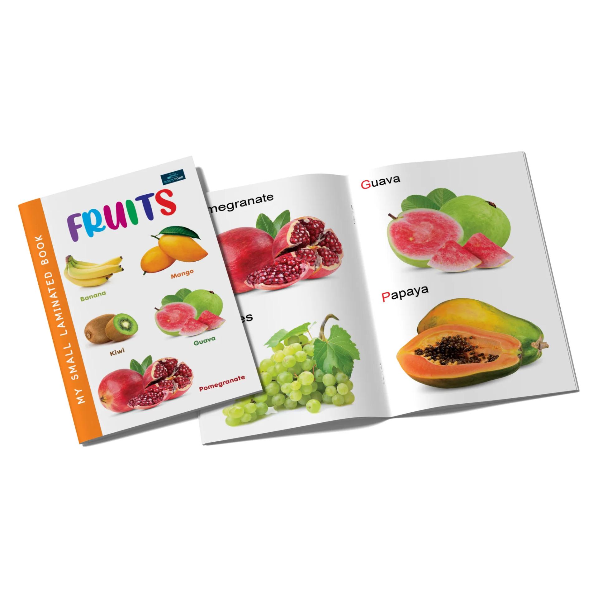 My Small Laminated Books - Set Of 2 Books - Fruits And Vegetables For Kids ,    - 5