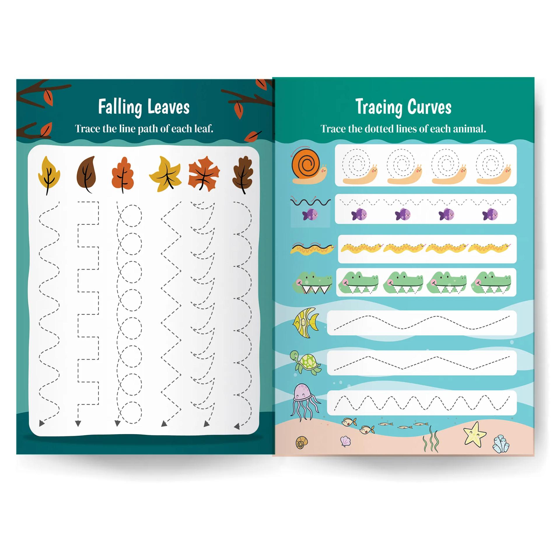 My First Writing Fun Tracing Workbook - Set Of 2 Books - Numbers 1-10 And Lines & Curves - 3 Years To 4 Years ,    - 5