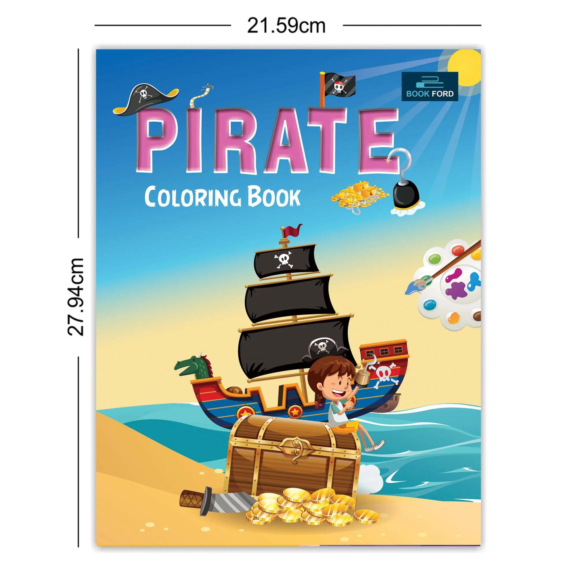 Pirate Coloring Book For Kids  - 3