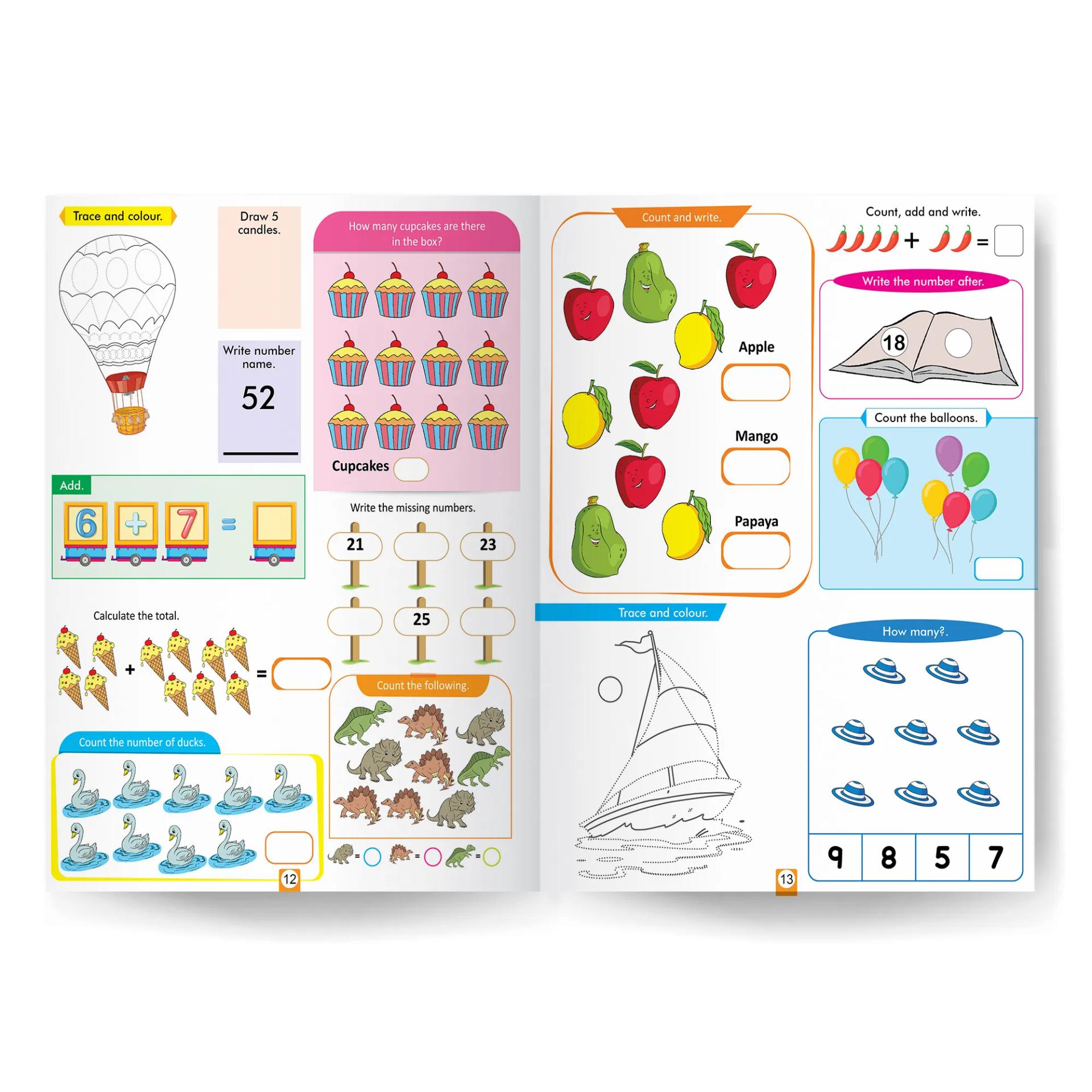 500 Maths Activity Book - Develop Math Skills, Number Sense, Basic Operations, and More. - 6