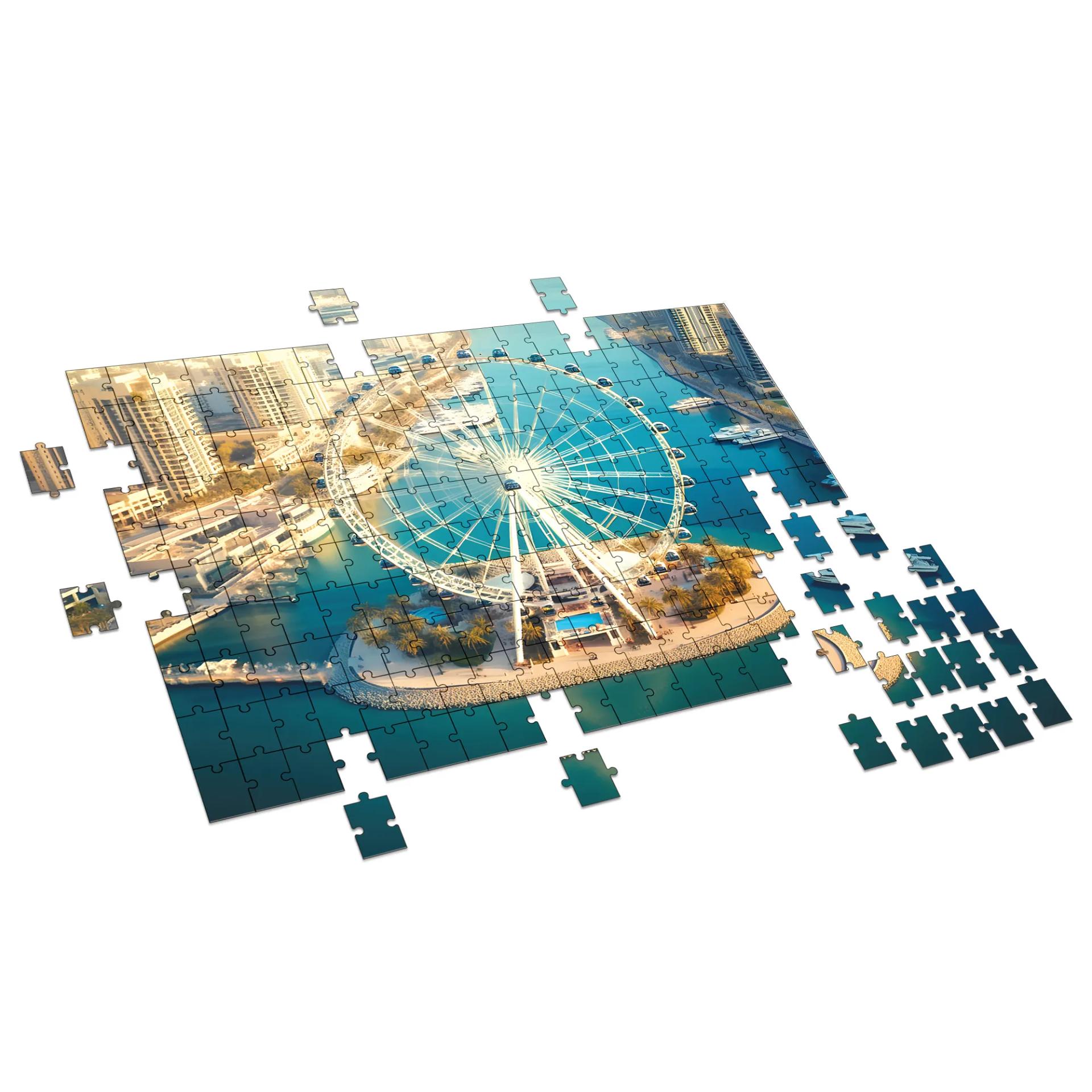 Ain Dubai Observation Wheel Jigsaw Puzzle Game & Fun And Learning 200 Pieces - 3