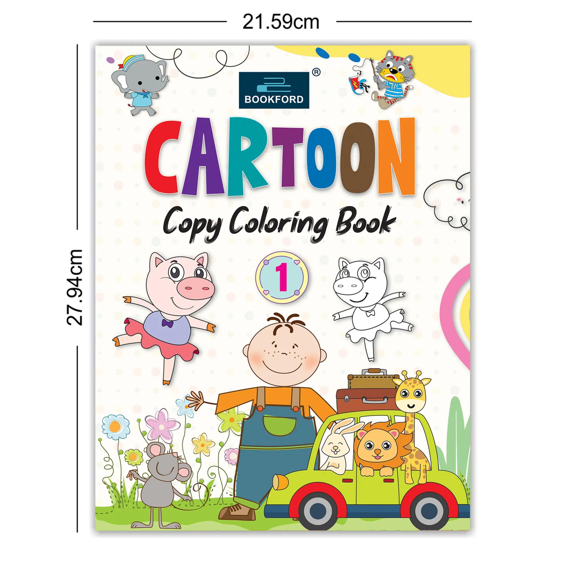 Cartoon Copy Coloring Book Part 1 Coloring Book For Kids - 3