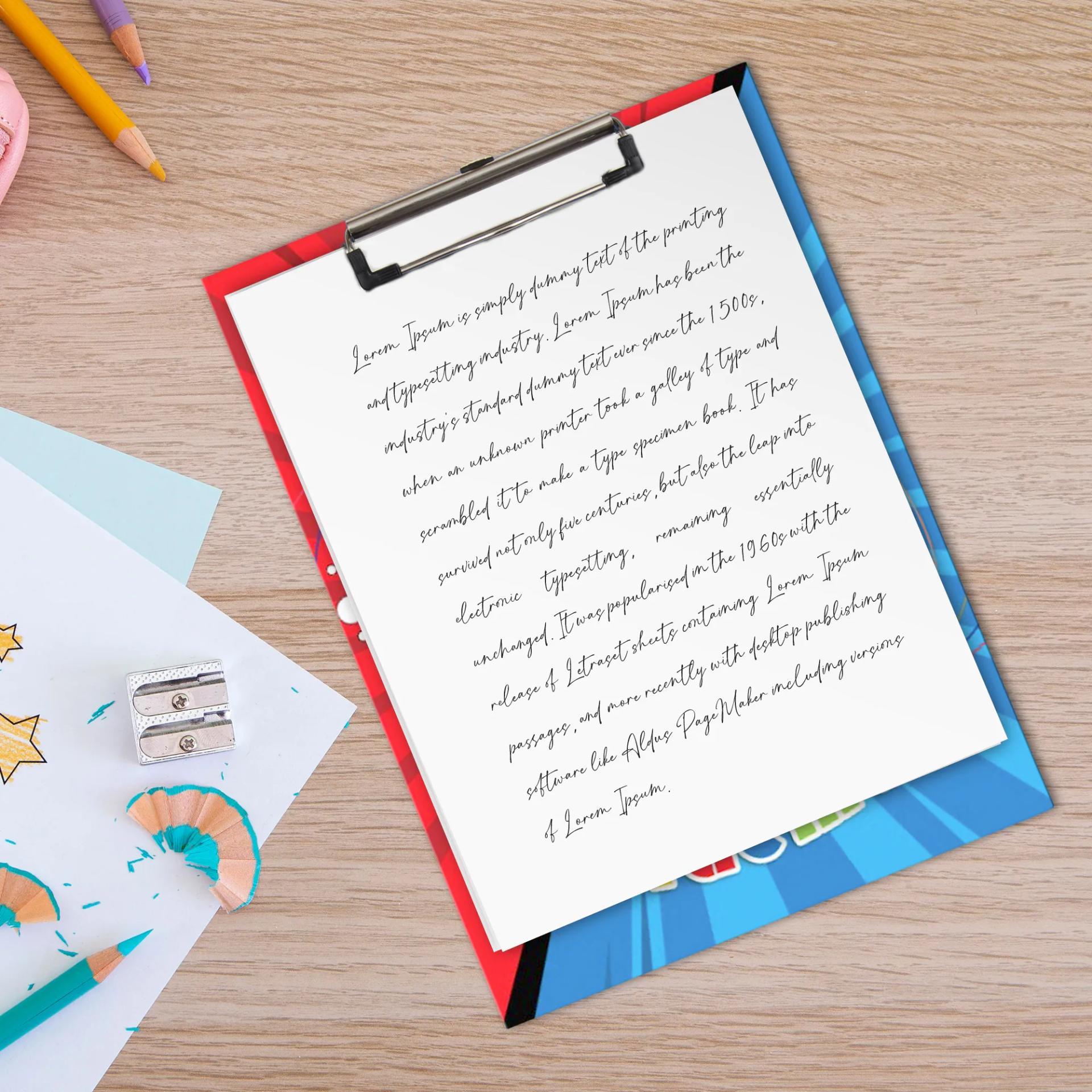 Doraemon Clipboard | Writing Pad | Drawing/Writing/Exam Board/Clipboard - 3