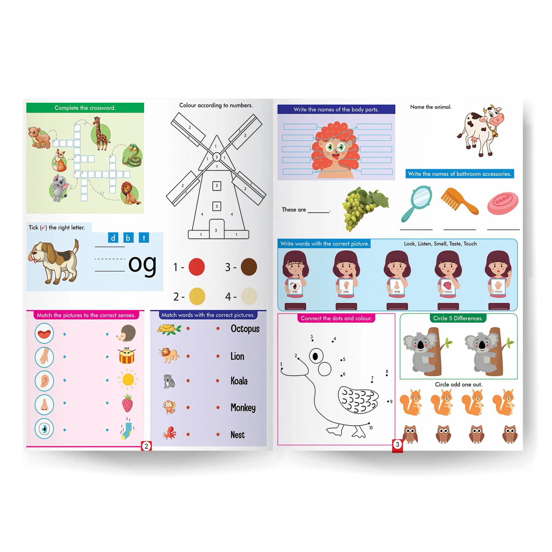 500 Activity Book for Kids (Set of 3) - Maths , English And Science BOOKFORD - 9