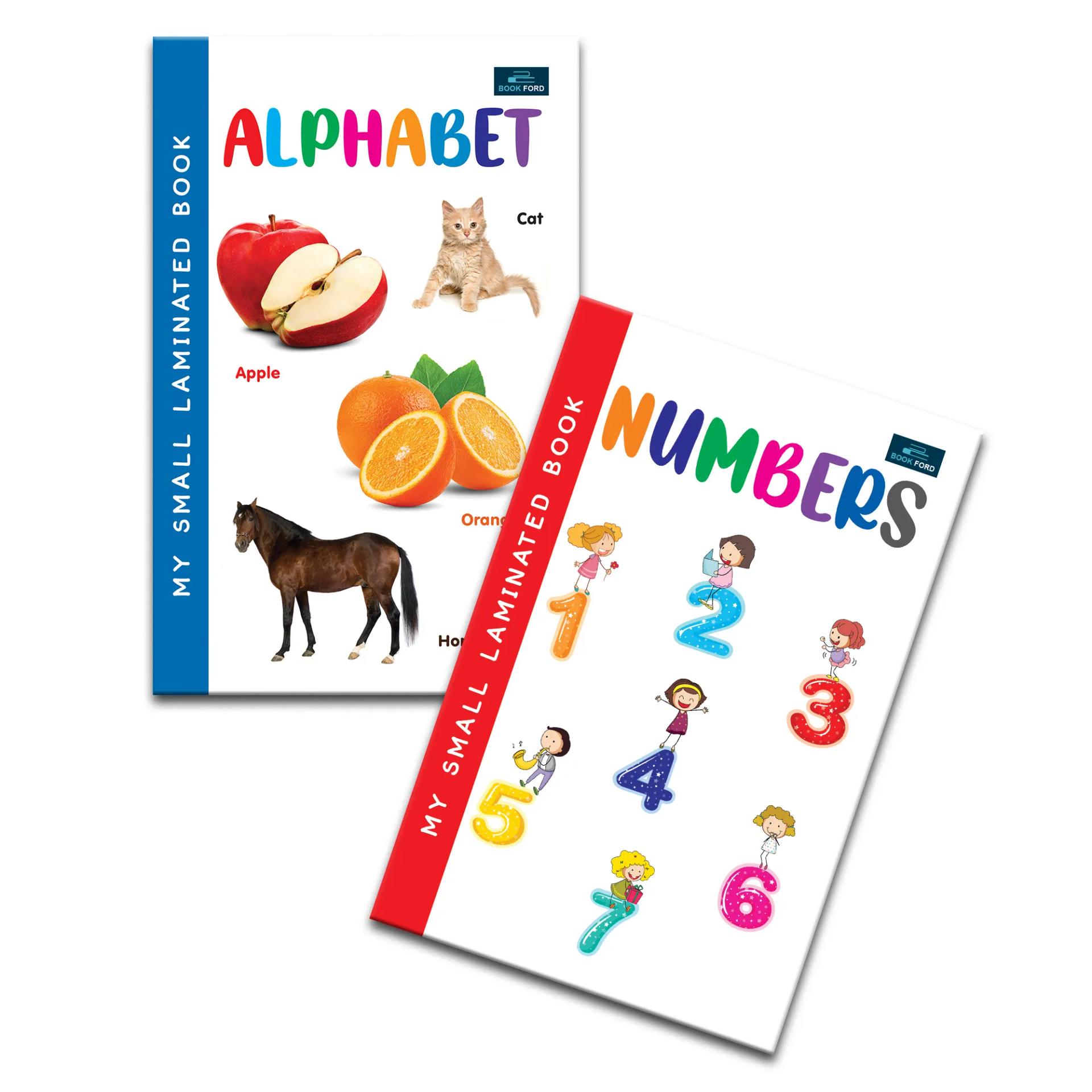 My Small Laminated Books - Set Of 2 Books - Alphabet And Numbers For Kids ,    - 3