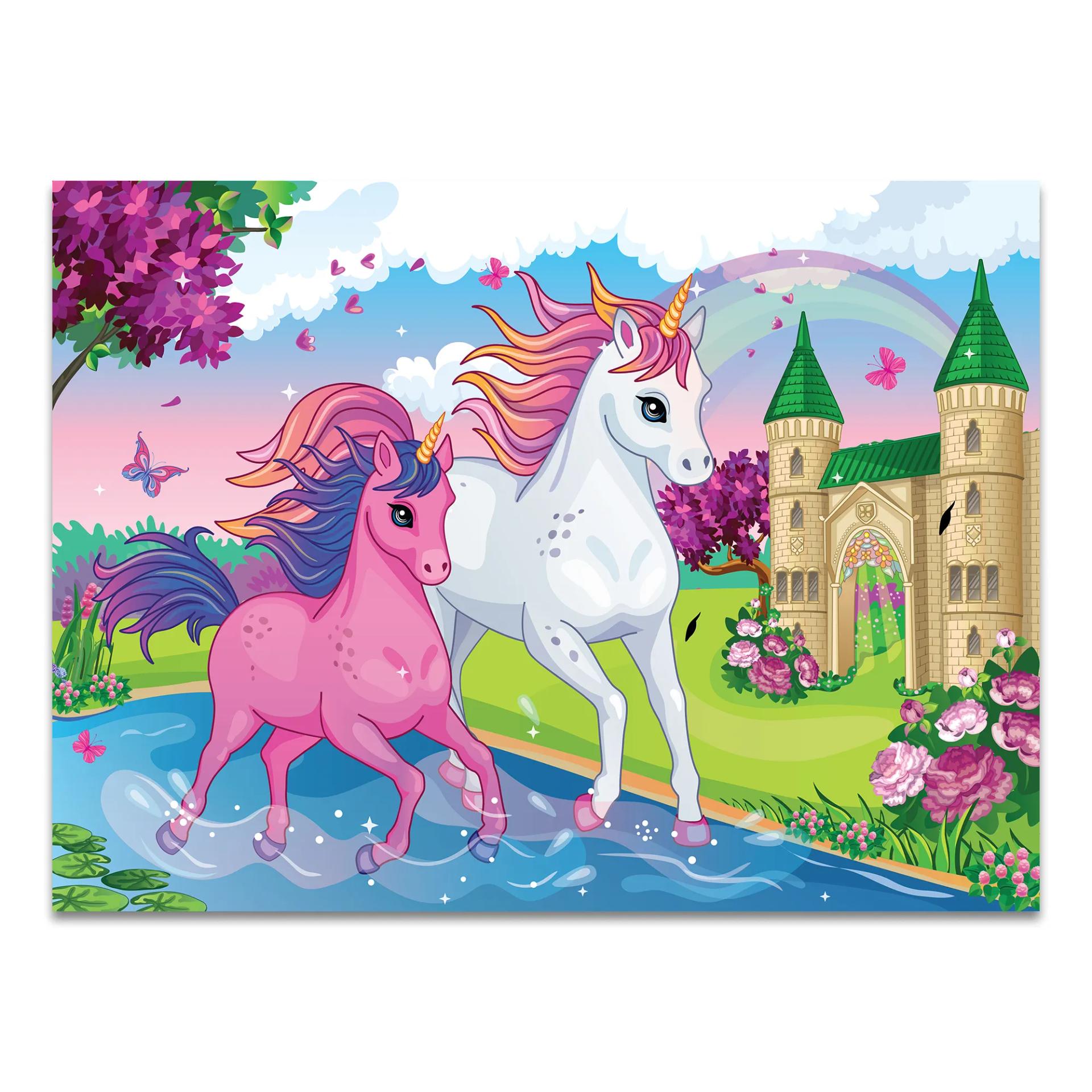 Era Of Unicorn Jigsaw Puzzle Game & Fun And Learning 96 Pieces - 2
