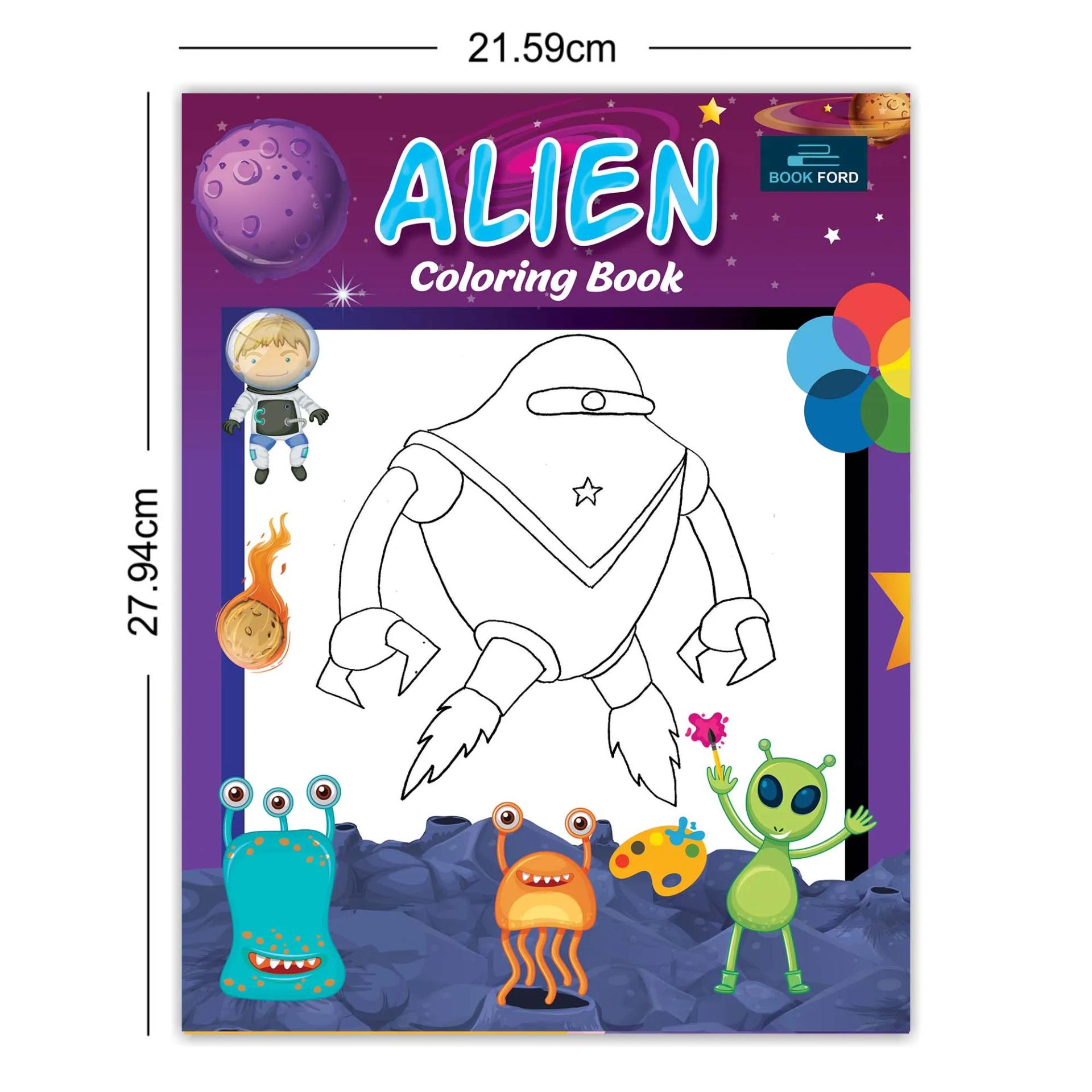 Alien Coloring Book For Kids  - 3
