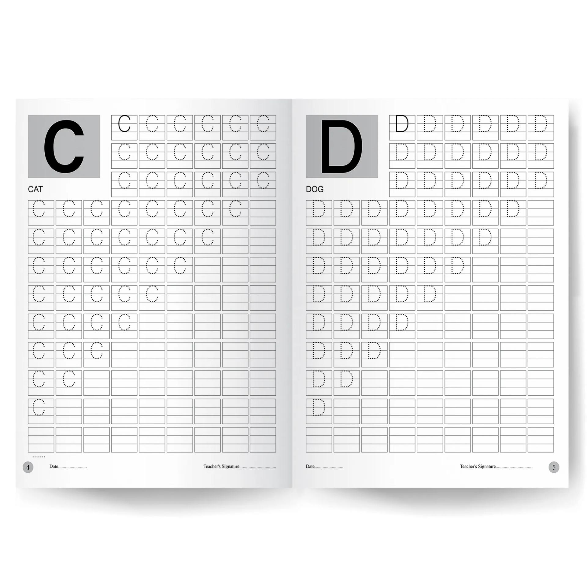 My First Writing Books For Kids - Set Of 2 Books - Capital Letters , Numbers 1-20 - 8