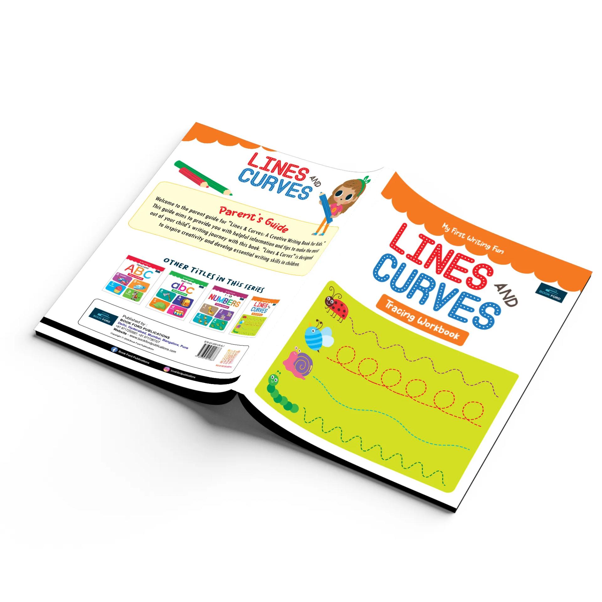 My First Writing Fun Tracing Workbook - Set Of 2 Books - Numbers 1-10 And Lines & Curves - 3 Years To 4 Years ,    - 1