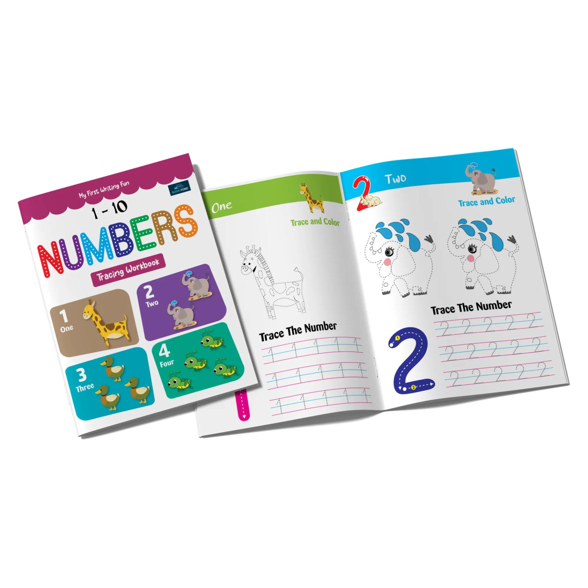 My First Writing Fun Tracing Workbook - Set Of 2 Books - Numbers 1-10 And Lines & Curves - 3 Years To 4 Years ,    - 8