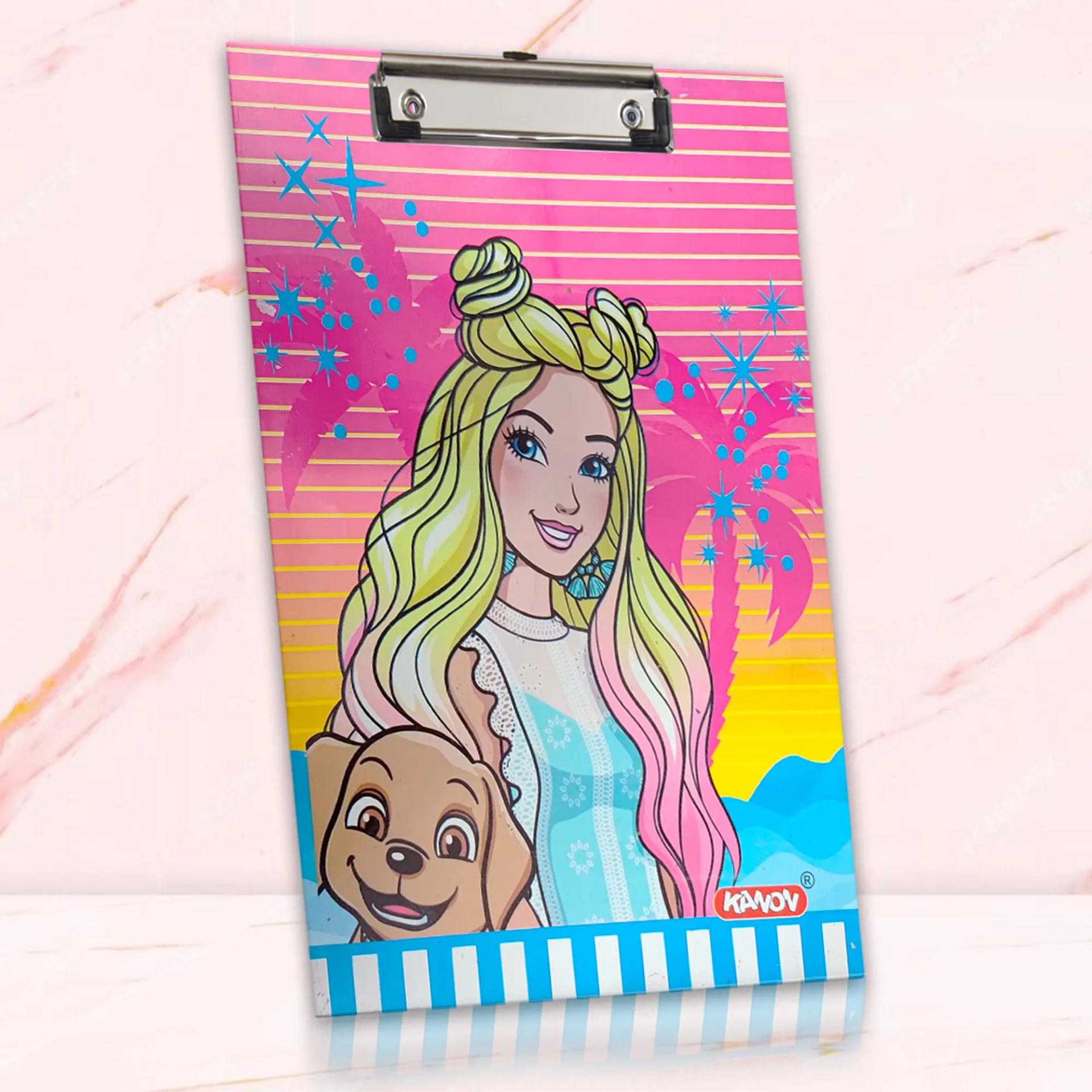 Barbie1 Paper Clipboard | Writing Pad | Drawing/Writing/Exam Board/Clipboard - 1