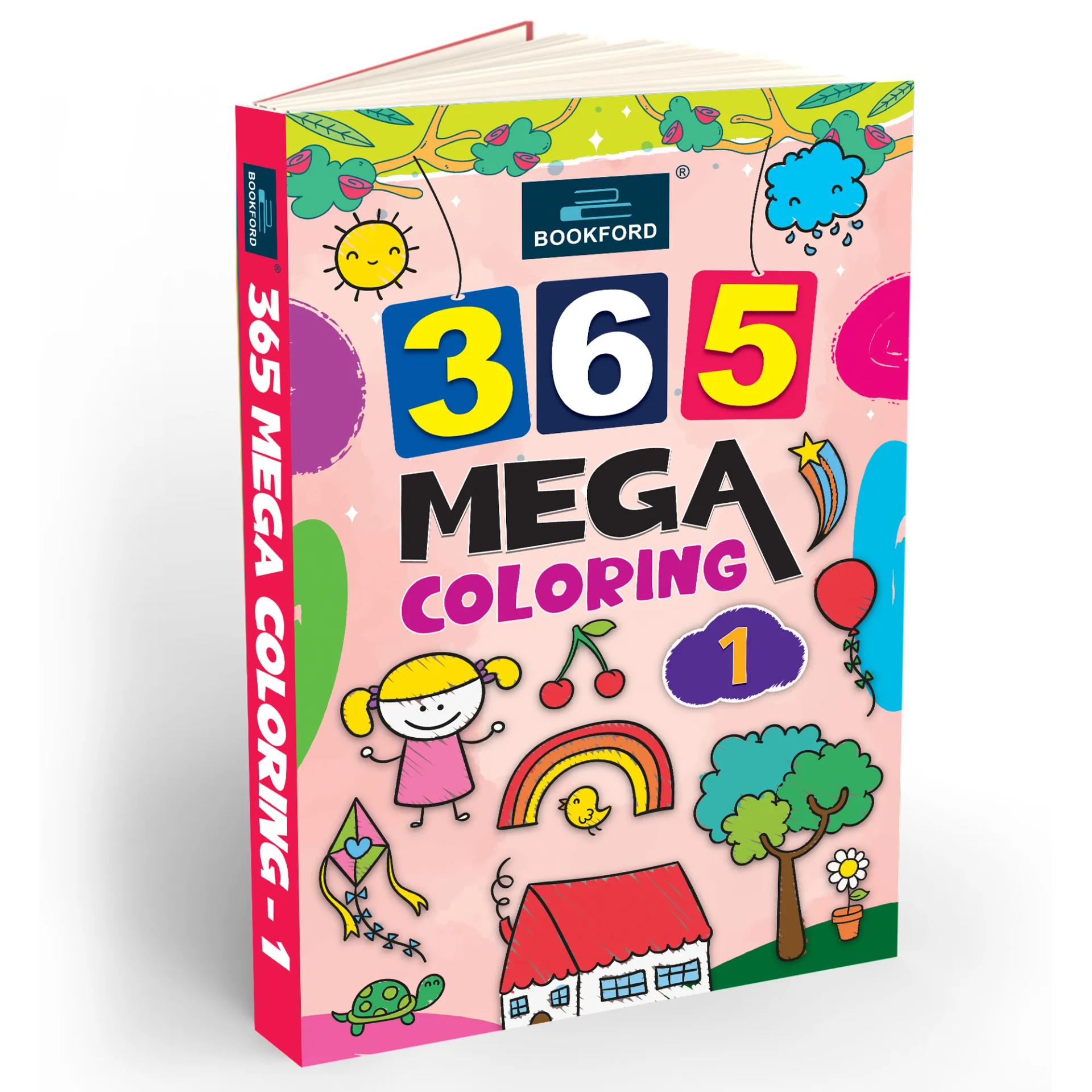 365 Mega Coloring 1 For Fun, Educational, Colorful Imagery, Engaging Activities, And Hours Of Entertainment Drawing Books For Kids. Suitable For All Ages Groups - 3